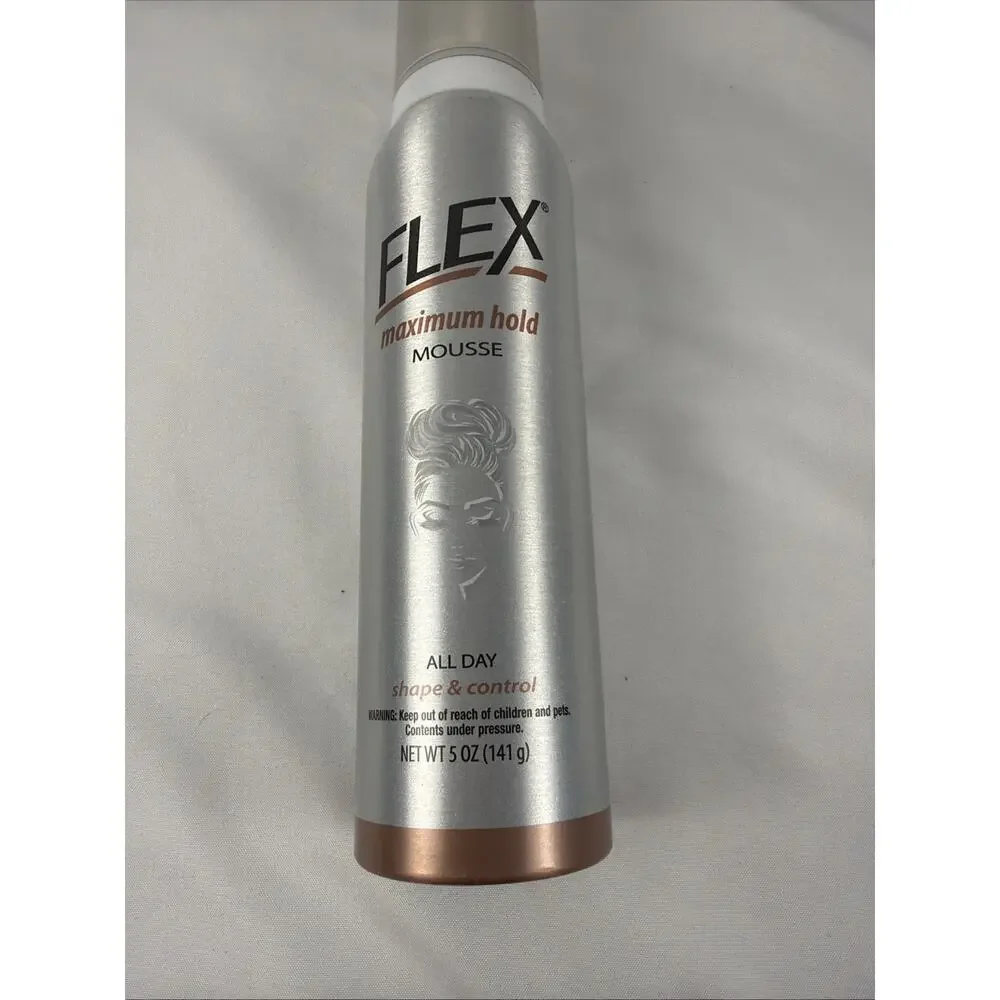 Flex Maximum Hold Mousse All Day Shape and Control 5 oz Lot of 2